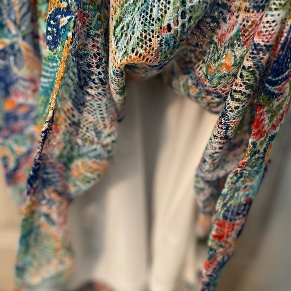 Youngland tropical print high low sundress. NWT - Picture 9 of 11